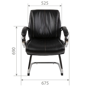 Офисное кресло CHAIRMAN CH423 V, экокожа, черный